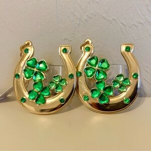 Bath & Body Works Gold Shamrock Horseshoe Pocketbac Sanitizer Holders